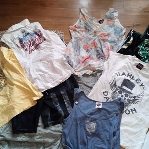 Harley-Davidson Seven-piece Size Women's Large Vintage Harley-Davidson Lot